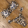 Animal Print Leopard Bikini Push Up Swimsuit Women Bikini Set Bathing Suit Bandeau Beach Wear Swimwear Women Casual Leopard Printed Triangle High Waist Two Piece Bikini Sets by Stevvex