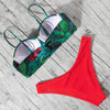 Animal Print Leopard Bikini Push Up Swimsuit Women Bikini Set Bathing Suit Bandeau Beach Wear Swimwear Women Casual Leopard Printed Triangle High Waist Two Piece Bikini Sets by Stevvex