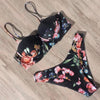 Animal Print Leopard Bikini Push Up Swimsuit Women Bikini Set Bathing Suit Bandeau Beach Wear Swimwear Women Casual Leopard Printed Triangle High Waist Two Piece Bikini Sets by Stevvex