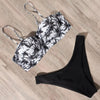 Animal Print Leopard Bikini Push Up Swimsuit Women Bikini Set Bathing Suit Bandeau Beach Wear Swimwear Women Casual Leopard Printed Triangle High Waist Two Piece Bikini Sets by Stevvex