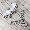 Animal Print Leopard Bikini Push Up Swimsuit Women Bikini Set Bathing Suit Bandeau Beach Wear Swimwear Women Casual Leopard Printed Triangle High Waist Two Piece Bikini Sets by Stevvex