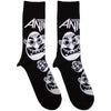 Anthrax Faces Pattern B&W [Socks] by Rock Band Apparel