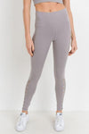 Highwaist Hybrid Mesh & Lattice Straps Full Pocket Leggings