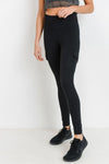 Highwaist Cargo Leggings with Velcro Pockets