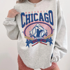 Chicago Baseball Sweatshirt | Vintage Distressed Sports Crewneck by Hey Jude Graphic Tees