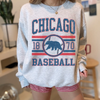 Chicago Baseball Crewneck Sweatshirt | Vintage Inspired by Hey Jude Graphic Tees
