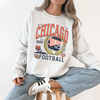 Chicago Football Vintage Inspired Graphic Sweatshirt – Bear Down Retro Crewneck by Hey Jude Graphic Tees