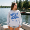 River Mode Activated Crewneck by Hey Jude Graphic Tees