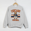 Chicago Football Teddy Bear Crewneck Sweatshirt by Hey Jude Graphic Tees