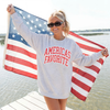 America’s Favorite Patriotic Crewneck Sweatshirt | Retro USA Graphic Sweatshirt by Hey Jude Graphic Tees