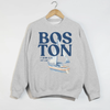 Boston Harbor Club Coastal Sailboat Sweatshirt | Vintage Nautical Graphic Crewneck by Hey Jude Graphic Tees