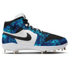 "Aurora Tye Dye" Jordan 1 Retro Cleats by Stadium Custom Kicks