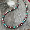 Authentic Multicolored Turquoise Beaded Necklace by Wild Junkie