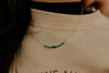 Authentic Turquoise Bead and Silver Pearl Bar Necklace by Wild Junkie