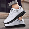 Autumn Mens Fashion White Sneakers Light Sport Shoes Black Leather Running Spring Winter Warm Soft Shoes Athletic Road Running Casual Lace Up Comfort Sports Fashion Sneakers by Stevvex