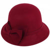 Autumn Winter Polyester Flat Top Hat For Women's Luxury Wide Fedora Hat Jazz Cap Classic Wide Hat Women Comfortable Elegant Hat For Summer Classic Design by Stevvex