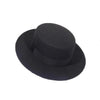 Autumn Winter Polyester Flat Top Hat For Women's Luxury Wide Fedora Hat Jazz Cap Classic Wide Hat Women Comfortable Elegant Hat For Summer Classic Design by Stevvex
