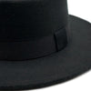 Autumn Winter Polyester Flat Top Hat For Women's Luxury Wide Fedora Hat Jazz Cap Classic Wide Hat Women Comfortable Elegant Hat For Summer Classic Design by Stevvex