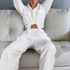 Women's Casual Solid Color Lounge Set by FitiqueFit