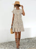 Floral Round Neck Short Sleeve Dress Elegant & Effortless Everyday Style Women Dress by Stevvex