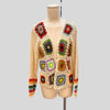 Hand-Crocheted Floral Cardigan Sweater | Boho Open Front Knit Top by FitiqueFit