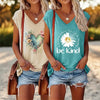 2-Pack Wildflowers Graphic Print V-Neck Tee Tops by FitiqueFit