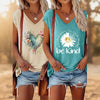 2-Pack Wildflowers Graphic Print V-Neck Tee Tops by FitiqueFit
