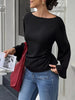 Tied Long Sleeve T-Shirt by Simply Love