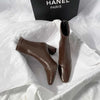 Soft Leather Zip-Back Velvet-Lined Skinny Boots — Sleek Heels by FitiqueFit