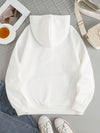 Drawstring Dropped Shoulder Hoodie