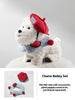 Babycare West Highland Plush Puppy Command Dog Scarf Hat Dog Clothes Set by My Store