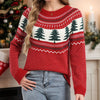 Women's Casual Pine Pattern Sweater by FitiqueFit