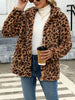 Beautiful Red Women Drop Shoulder Fuzzy Button-Up Jacket Soft And Comfortable Casual Fit Jacket by Stevvex