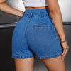 Retro Versatile Denim Shorts In European And American Style by My Store