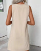 Women’s Solid‑Color Sleeveless A‑Line Dress by FitiqueFit