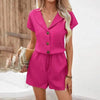 Women’s Summer matching lounge set with Shorts by FitiqueFit