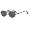 Retro Oval Dual-Beam Metal Sunglasses | UV Protection by FitiqueFit