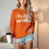 Women's Casual Round Neck Long Sleeve Pullover by FitiqueFit