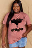 Simply Love Full Size Bat & Pumpkin Graphic Cotton T-Shirt by Simply Love