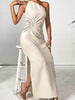 One Shoulder Sleeveless Maxi Dress Elegant & Sophisticated Evening Wear Women Luxury Party Dress by Stevvex