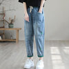 Women's Summer Fashion Ripped Ninth Jeans by FitiqueFit