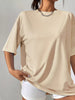 Oversized Solid Color Casual T-Shirt by Simply Love