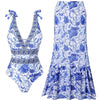 Ethnic Style One-piece Swimsuit For Women Beach Suit by FitiqueFit