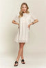 Ruffled Eyelet Round Neck Summer Dress For Women – Elegant Feminine Eyelet Dress with Ruffled Details for Garden Parties & Special Occasions by Stevvex