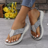 Toe Post Heathered Sandals