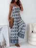Paisley Print Spaghetti Strap Wide Leg Jumpsuit by Wild and Free Boutique