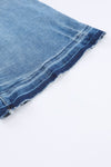High Waist Button Fly Flared Jeans