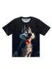 Men's 3D Wolf Print T-shirt - Casual Round Neck by FitiqueFit