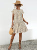 Floral Round Neck Short Sleeve Dress Elegant & Effortless Everyday Style Women Dress by Stevvex