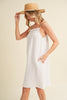 New Summer Embroidered Trim Gauze Square Neck Mini Cami Dress For Women –Elegant, Feminine & Stylish for Summer by Stevvex